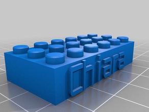 chiara Bau-Spielzeug kundengebundene 3d print model - Mito3D