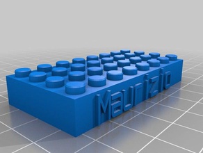 maurizio juguetes de construcción personalizado 3d print model - Mito3D