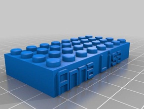 anna lisa juguetes de construcción personalizado 3d print model - Mito3D