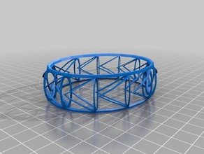 les diamants de nouveau bracelets personnalisé 3d print model - Mito3D