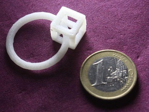 daily earring 24 cube ring other earrings 3d print model - Mito3D