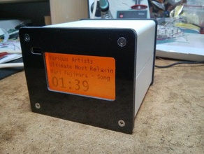 hifiberry framboesa gabinete o áudio eletrônica aparelhagem hi-fi lcd 2 3d print model - Mito3D