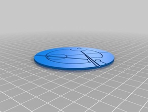 meine individuelle randomisierte circular gallifreyan Münze susan Münzen und Abzeichen kundengebundene 3d print model - Mito3D