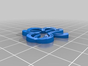 Hufeisen-kleeblatt Schlüsselanhänger 3d print model - Mito3D