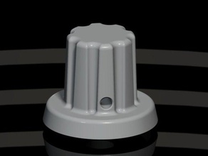 botão parafuso de ajuste do potenciômetro eletrônica knob pote o volume 3d print model - Mito3D