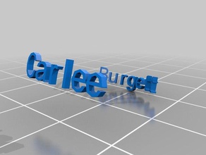 carlee inscripción del anillo los anillos personalizado 3d print model - Mito3D