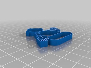 Roboter-cookie niedlicher Schlüsselanhänger Küche und Esszimmer 3d print model - Mito3D