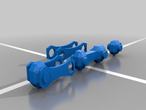 o dedo médio v2 mecânico de brinquedos 3d print model - Mito3D