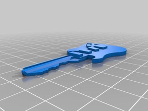 özelleştirilmiş keytar benim sanat 3d print model - Mito3D