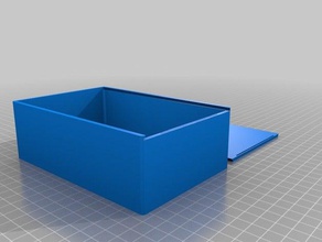 my customized box sliding top 1 containers 3d print model - Mito3D
