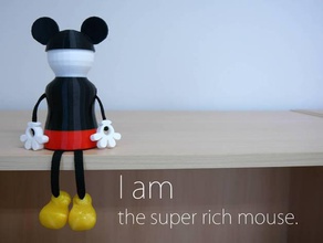 person bank-m household bank coin decoration mickey mickey mouse person piggy bank