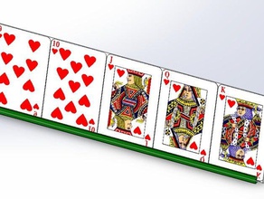semplice, del titolare della carta giochi card helper il poker 3d print model - Mito3D