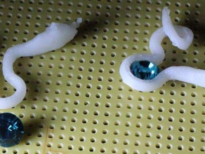 quotidiano orecchino 32 serpente&acirc&euro&mestieri smeraldo +8mm titolare gioiello altri orecchini strass 3d print model - Mito3D
