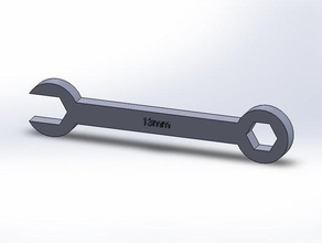 13mm wrench hand tools 3d print model - Mito3D