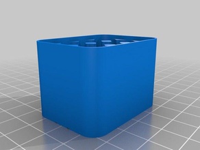 aa batt case top 4 x 3 containers customized 3d print model - Mito3D