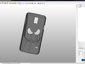 jack skellington samsung s5 caso telefono cellulare 3d print model - Mito3D