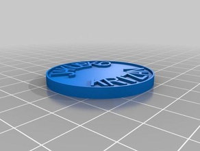 meine kundenspezifische Münze, chip-2 Münzen und Abzeichen kundengebundene 3d print model - Mito3D