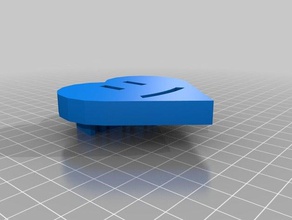 hearty smiley face aliza 3d printing 3d print model - Mito3D