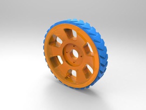 wheel printbots designed 20g servos robotics bq bqlabs printbot rim servo tire 3d print model - Mito3D