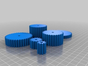 çekirge dişli script parçaları 3d print model - Mito3D