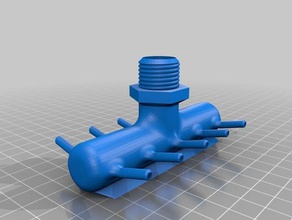 aquaponics - 10 tubo splitter all'aperto e giardino flessibile la coltura idroponica 3d print model - Mito3D
