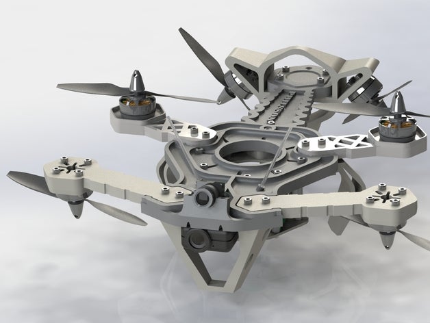 v-navire r c véhicules fatshark hexacopter mobius philsson quadricoptère v-tail 3D print model - Mito3D