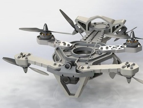 v-gemi r c araçlar fatshark hexacopter mobius philsson quadcopter v-kuyruk 3d print model - Mito3D