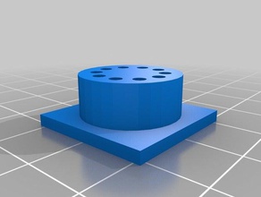 Vakuum-Röhren-6gh8a-Buchse Werkzeug-Halterungen & - Boxen socket stand tube Vakuum 3d print model - Mito3D