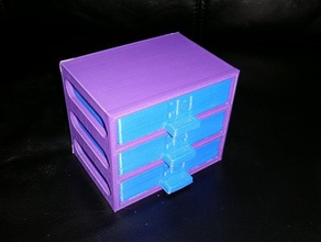 slotted drawer box customizer 3d print model - Mito3D