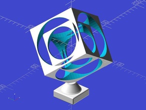 ekobots - mau emblem math art box cube engineering gift spere toy 3d print model - Mito3D