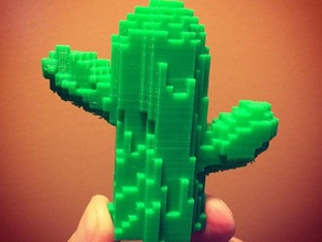 minecraft cacto esculturas cactus tinkercad 3d print model - Mito3D