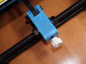 prusa i3 y-axis tensioner knob parts belt hephestos upgrade y axis 3d print model - Mito3D