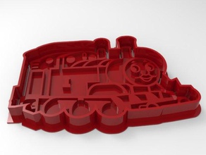 tomas stempcutter cookie kitchen & dining cutter stamp thomas 3d print model - Mito3D