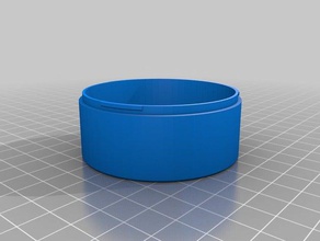 60mm x 25mm round container base containers customized 3d print model - Mito3D