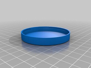 60mm x 25mm round container lid containers customized 3d print model - Mito3D