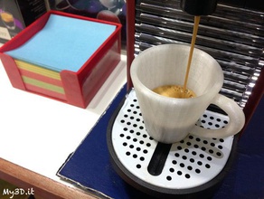 espresso-Kaffee-Tasse Küche und Esszimmer Kaffee Kaffee-Tasse Kaffeebecher cup der ergonomische Griff espresso 3d print model - Mito3D