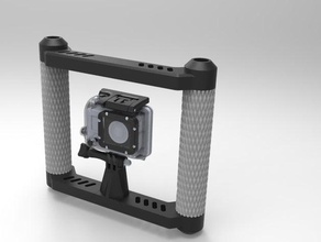 go pro fig rig steady camera fig-rig gopro mount 3d print model - Mito3D