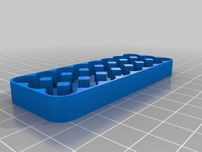 aaa bandeja da bateria recipientes personalizado 3d print model - Mito3D