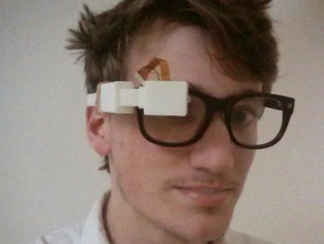 zavallı adam, google glass hobi gözlük giyilebilir 3d print model - Mito3D