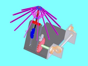 loony brolly mechanism sculptures 3d print model - Mito3D