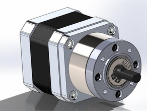nema 17 planetary gear reduction 3d printing extruder drive stepper torque 3d print model - Mito3D