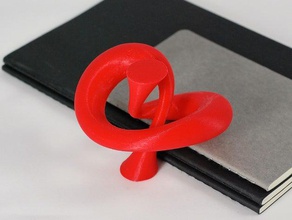 trefoil-knot ii Mathe-Kunst 3d-drucken Kunst Knoten math mathematica Topologie trefoil trefoil-Knoten 3d print model - Mito3D