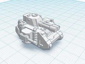 predator annihilator tanque de epic 40k 6mm escala vehículos 3d print model - Mito3D