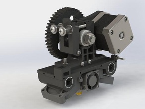 robo3d doble ventilador titular hexágono caliente extremos Impresora 3d de las piezas robo 3d print model - Mito3D