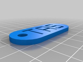 Runde tas Schlüsselanhänger kundengebundene 3d print model - Mito3D
