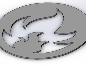 pokemon feu insigne de la médaille saison 1 pièces et badges pièce monnaie 3d print model - Mito3D