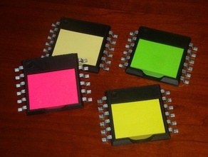 mini post-it tutacağı çip bilgisayar chip tutucu entegre devre 3d print model - Mito3D