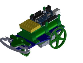 robô bigode robótica 3d print model - Mito3D