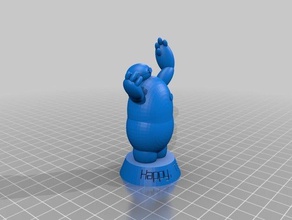 personalizar baymax La impresión en 3d personalizador 3d print model - Mito3D