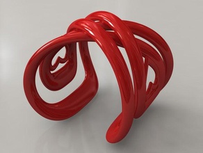 sonsuz aşk bilekliği bilezik kalp sonsuzluk takı protonik 3d print model - Mito3D